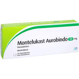 Abbildung: Montelukast Aurobindo 10 mg Filmtabletten Filmtabletten, 20 St PZN 00062596