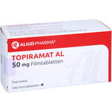 Abbildung: Topiramat AL 50 mg Filmtabletten Filmtabletten, 100 St PZN 00133988