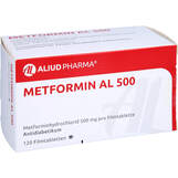 Abbildung: Metformin AL 500 Filmtabletten Filmtabletten, 120 St PZN 00461586