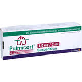 Abbildung: Pulmicort 1 mg / 2 ml Suspension zur Inhalation Suspension für einen Vernebler, 20X2 ml PZN 00564659