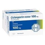 Abbildung: Ciclosporin Hexal 100 mg Kapseln Weichkapseln, 60 St PZN 00765547