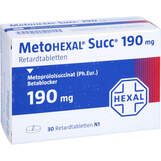 Abbildung: Metohexal Succ 190 mg Retardtabletten Retard-Tabletten, 30 St PZN 00850520