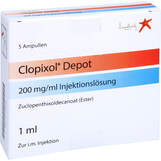 Abbildung: Clopixol Depot 200 mg Ampullen Injektionslösung, 5X1 St PZN 01125028