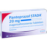 Abbildung: Pantoprazol STADA 20 mg magensaftresistent Tabletten Tabletten magensaftresistent, 28 St PZN 01162199