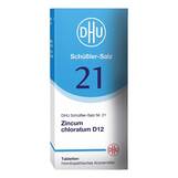 Abbildung: DHU Schüßler-Salz Nr. 21 Zincum chloratum D 12 Tabletten Tabletten, 80 St PZN 01196301