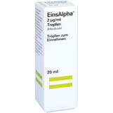 Abbildung: Einsalpha 2 µg / ml Tropfen Tropfen zum Einnehmen, 20 ml PZN 01394159