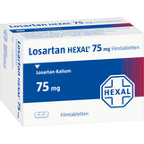 Abbildung: Losartan Hexal 75mg Filmtabletten Filmtabletten, 56 St PZN 01606006