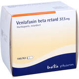 Abbildung: Venlafaxin beta retard 37,5 mg Hartkapseln Retard-Kapseln, 100 St PZN 01624599