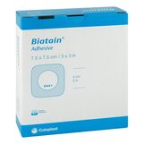 Abbildung: Biatain Schaumverband 7,5x7,5 cm selbst haftend Verband, 10 St PZN 01643119