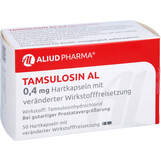 Abbildung: Tamsulosin AL 0,4 mg Hartkapseln mit veränderter Wirkstofffreisetzung Hartkapseln mit veränderter Wirkstofffreisetzung, 50 St PZN 01907021
