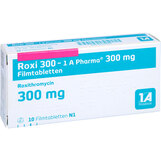 Abbildung: Roxi 300 1A Pharma Filmtabletten Filmtabletten, 10 St PZN 02197484