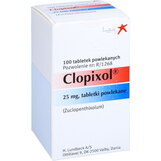 Abbildung: Clopixol 25 mg Filmtabletten Filmtabletten, 100 St PZN 02522056