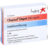 Abbildung: Clopixol Depot 200 mg Ampullen Injektionslösung, 5X1 St PZN 02752566
