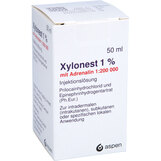 Abbildung: Xylonest 1% mit Adrenalin Fl. Injektionslösung Injektionslösung, 50 ml PZN 03079396