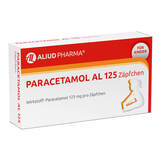 Produktbild Paracetamol AL 125 S&auml;uglings-Suppositorien