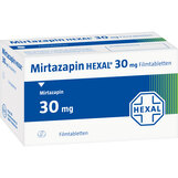 Abbildung: Mirtazapin Hexal 30 mg Filmtabletten Filmtabletten, 50 St PZN 03393508
