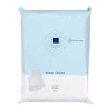 Abbildung: Molton Waschhandschuhe 16x23 cm geschweißt Handschuhe, 50 St PZN 03429525