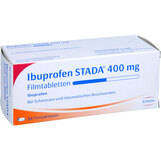 Abbildung: Ibuprofen STADA 400 mg Filmtabletten Filmtabletten, 50 St PZN 03470841