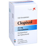Abbildung: Clopixol 25 mg Filmtabletten Filmtabletten, 100 St PZN 03569634