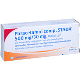 Abbildung: Paracetamol comp. STADA 500 mg / 30 mg Tabletten Tabletten, 20 St PZN 03853499