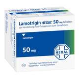 Abbildung: Lamotrigin Hexal 50 mg Tabletten zur Herstellung einer Suspension zum Einnehmen Tablette zur Herstellung einer Suspension zum Einnehmen, 50 St PZN 03928352