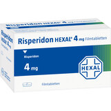 Abbildung: Risperidon Hexal 4 mg Filmtabletten Filmtabletten, 20 St PZN 04223866