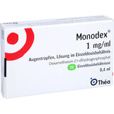 Abbildung: Monodex 1 mg / ml Augentropfen i.Einzeldosisbehältn. Augentropfen, 10X0.4 ml PZN 05136106