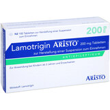 Abbildung: Lamotrigin Aristo 200 mg Tabletten z.Her.einer Suspension zum Einnehmen Tablette zur Herstellung einer Suspension zum Einnehmen, 100 St PZN 05511001