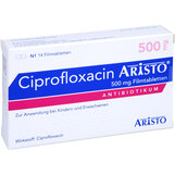 Abbildung: Ciprofloxacin Aristo 500 mg Filmtabletten Filmtabletten, 14 St PZN 05515312