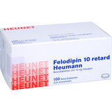 Abbildung: Felodipin 10 mg ret.Heumann Tabletten Heunet Retard-Tabletten, 100 St PZN 05888154