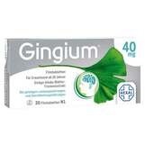 Abbildung: Gingium® 40 mg Filmtabletten Filmtabletten, 30 St PZN 06189211
