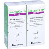 Abbildung: Infectocillin 500 Saft 1ml=100.000 I.E. Trockensaft, 2X75 ml PZN 06649612