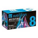 Abbildung: Wellion Medfine plus Pen-Nadeln 8 mm Kanüle, 100 St PZN 07105676