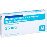Abbildung: Risedronsäure 1A Pharma 35 mg Filmtabletten Filmtabletten, 4 St PZN 07618789