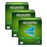 Abbildung: nicorette Kaugummi freshmint, 2 mg Nikotin Kaugummi, 3x210 St PZN 08032353