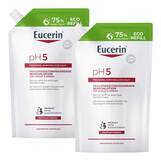 Abbildung: Eucerin pH5 Waschlotion empfindliche Haut Duschgel, 2x750 ml PZN 08032395