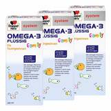 Abbildung: Doppelherz Omega-3 family flüssig system Flüssigkeit zum Einnehmen, 3x250 ml PZN 08032426