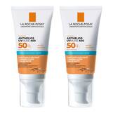 Abbildung: La Roche Posay Anthelios hydratisierende Creme getönt LSF 50 + Creme, 2x50 ml PZN 08032586