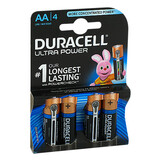 Abbildung: Batterien Mignon LR 6 AA MX1500 Duracell Ultra 4 St PZN 08411837