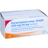 Abbildung: Paracetamol comp. STADA 500 mg / 30 mg Tabletten Tabletten, 100 St PZN 08452374