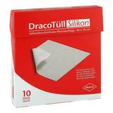 Abbildung: Dracotüll Sil.10x10 cm Silikonbes.Wundkont.Auflage Verband, 10 St PZN 08839788