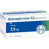 Abbildung: Olanzapin Hexal 7,5 mg Filmtabletten Filmtabletten, 70 St PZN 08877458
