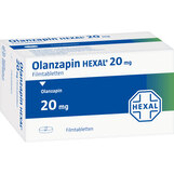 Abbildung: Olanzapin Hexal 20 mg Filmtabletten Filmtabletten, 70 St PZN 08877493