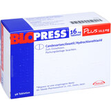 Abbildung: Blopress 16 mg plus 12,5 mg Tabletten Tabletten, 98 St PZN 08884085