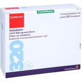 Abbildung: Symbicort Turbuhaler 320 / 9 µg / Dosis 60 ED Inhalationspulver, 3 St PZN 09006398