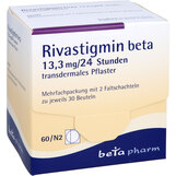 Abbildung: Rivastigmin beta 13,3 mg / 24 Std. transd.Pflaster Pflaster transdermal, 60 St PZN 09098236