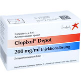 Abbildung: Clopixol Depot 200 mg Ampullen Injektionslösung, 5X1 St PZN 09102802