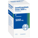 Abbildung: Levetiracetam Hexal 500 mg Filmtabletten Filmtabletten, 100 St PZN 09123224