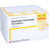 Abbildung: Quetiapin Hormosan 300 mg Filmtabletten Filmtabletten, 100 St PZN 09294629