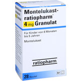 Abbildung: Montelukast ratiopharm 4 mg Granulat Granulat, 28 St PZN 09326192